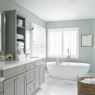 white plantation shutters in bathroom Blindsville